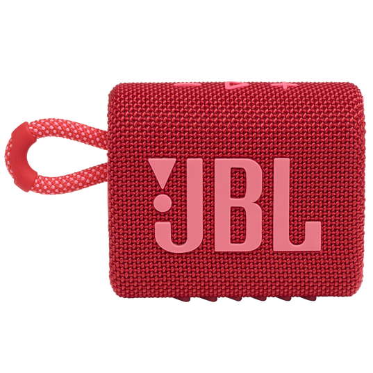 JBL Go 3 - Red - Portable Waterproof Speaker - Front