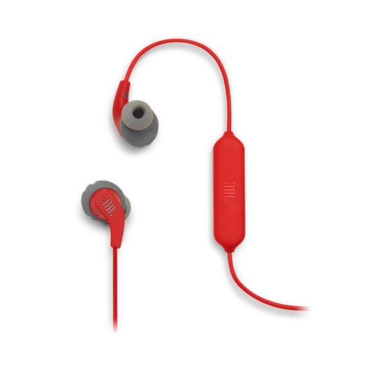 JBL Endurance RUNBT - Red - Sweatproof Wireless In-Ear Sport Headphones - Detailshot 1