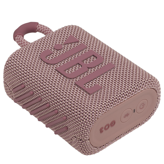 JBL Go 3 - Pink - Portable Waterproof Speaker - Detailshot 3