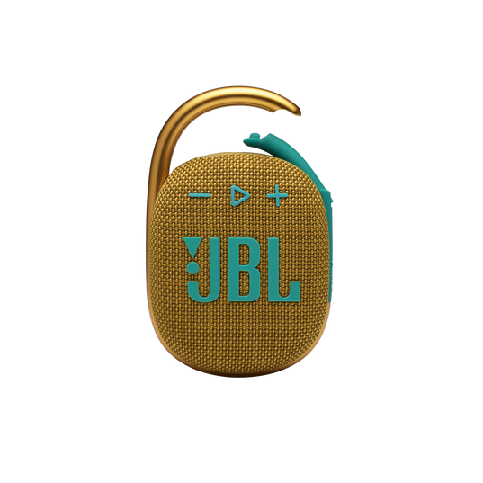 JBL Clip 4 - Yellow - Ultra-portable Waterproof Speaker - Front